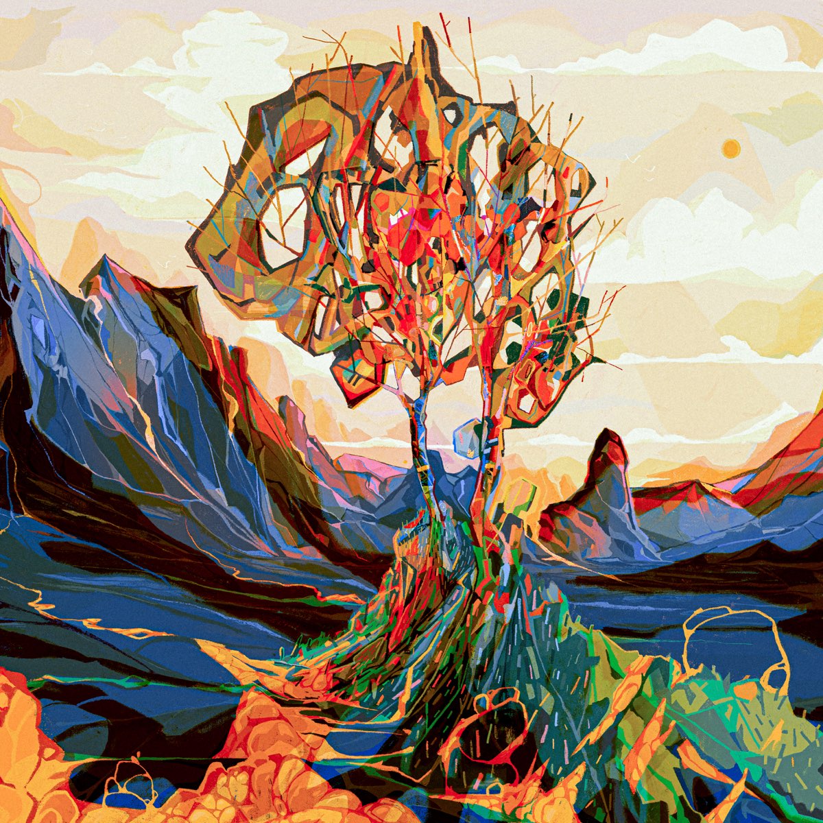 Album cover for All Parts Diverge by delving