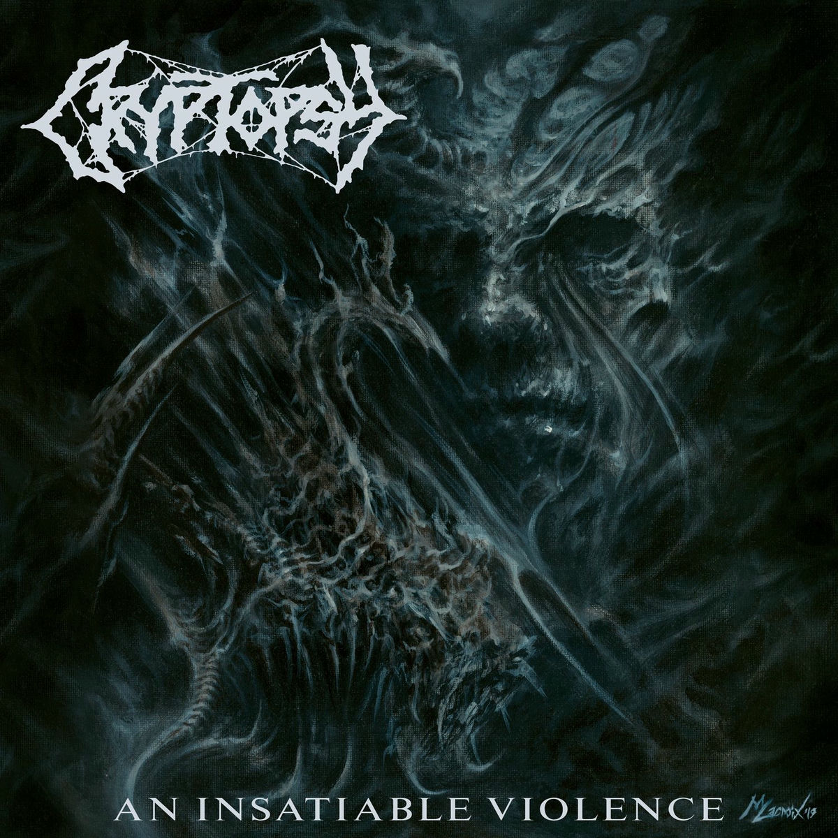 Album cover for An Insatiable Violence by Cryptopsy