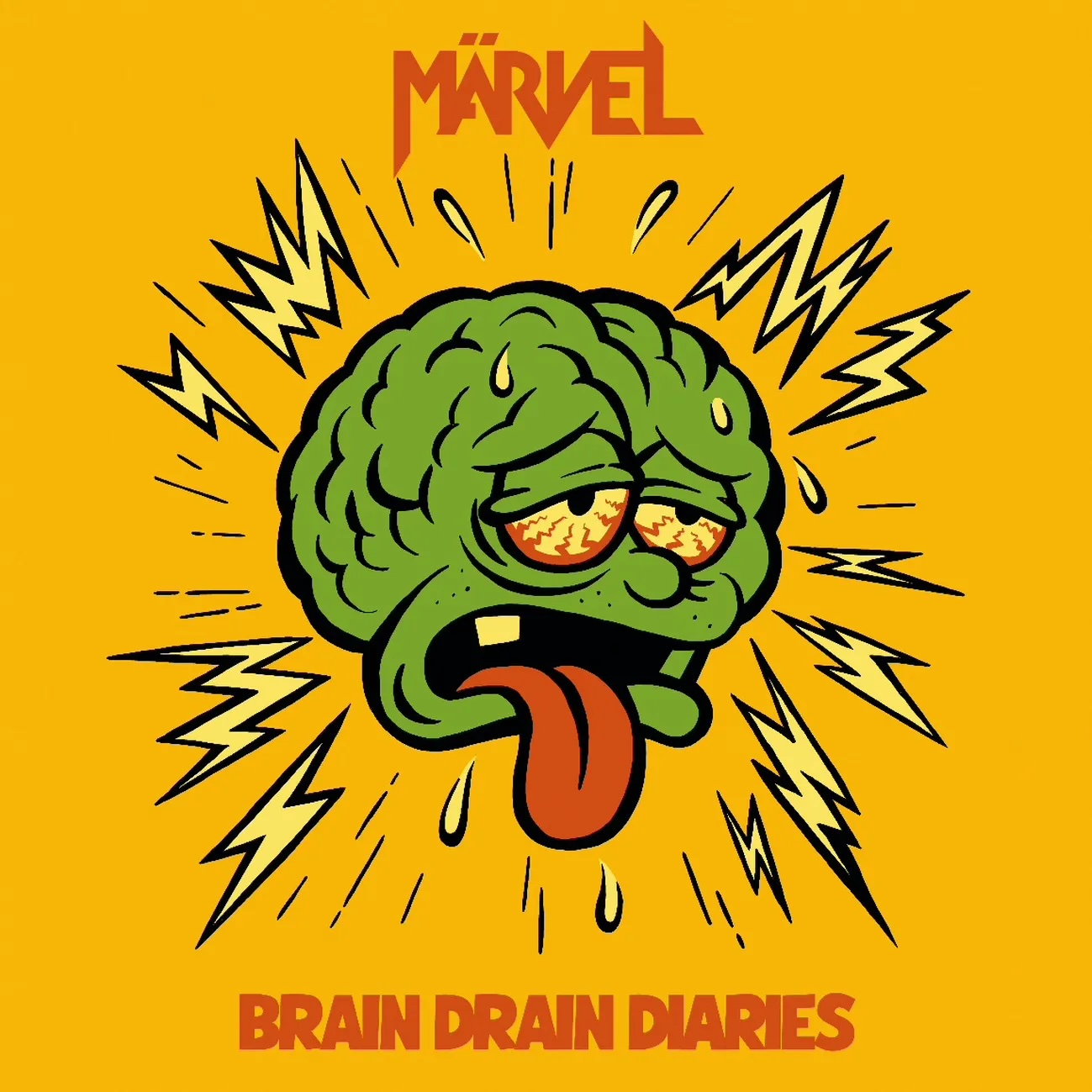 Album cover for Brain Drain Diaries by Märvel