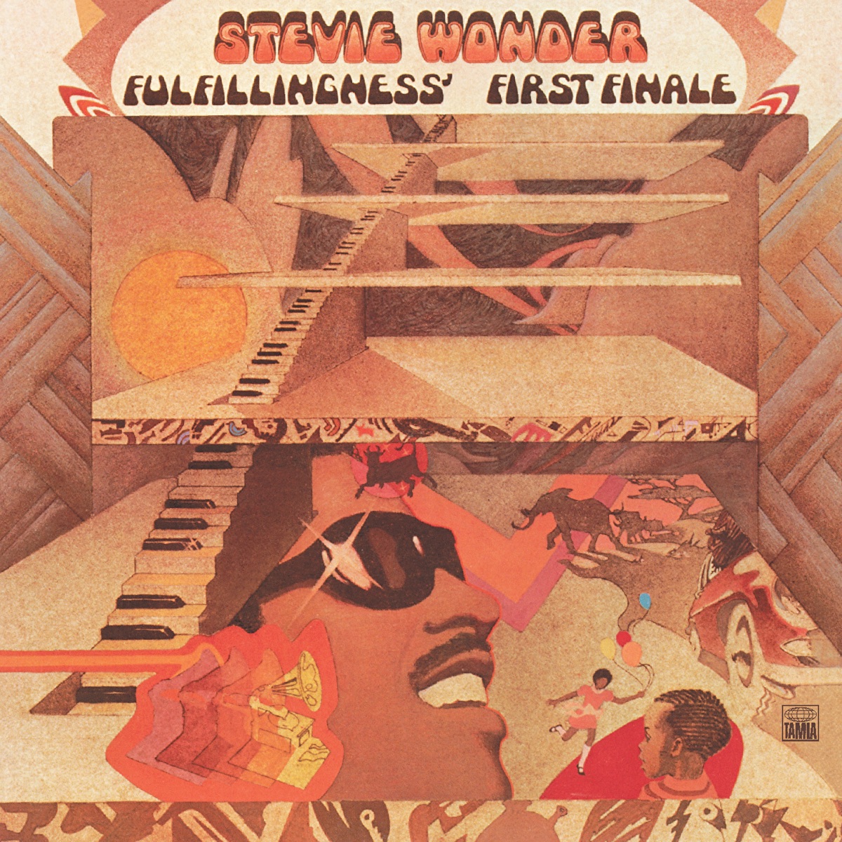 Album cover for Fulfillingness' First Finale by Stevie Wonder