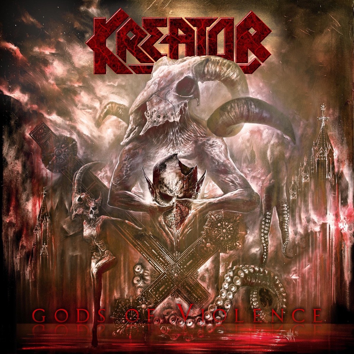 Album cover for Gods of Violence by Kreator