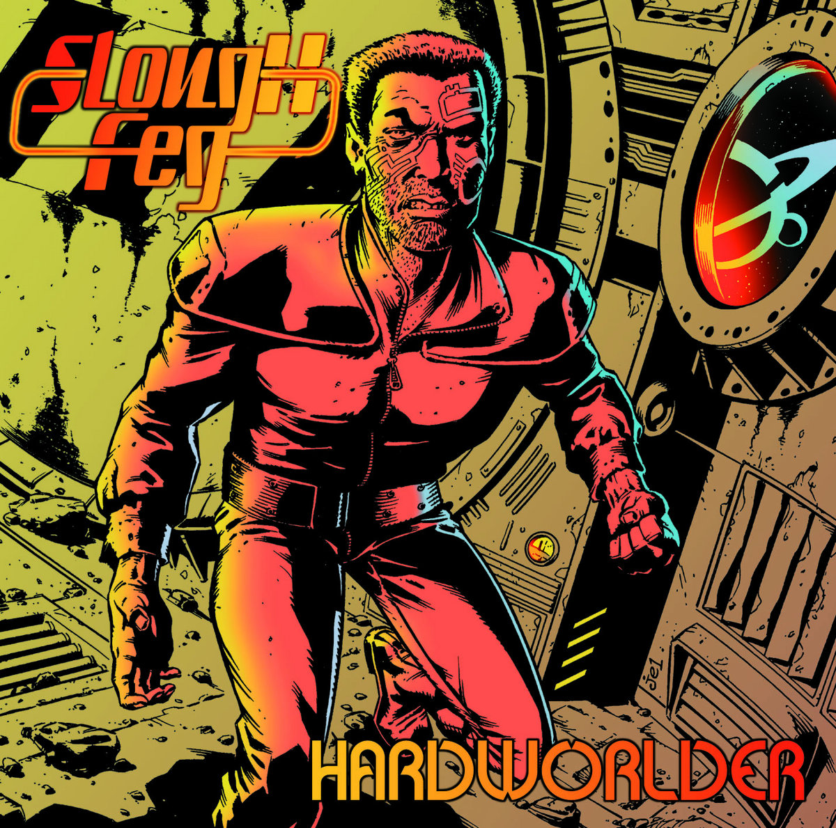 Album cover for Hardworlder by Slough Feg