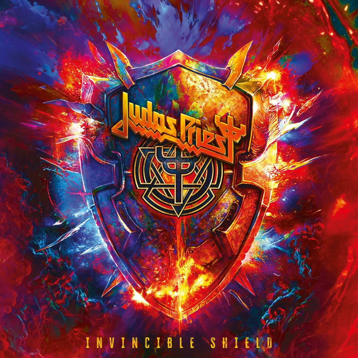 Album cover for Invincible Shield by Judas Priest
