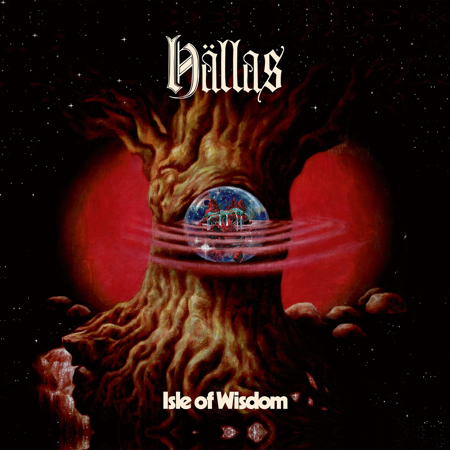 Album cover for Isle of Wisdom by Hällas