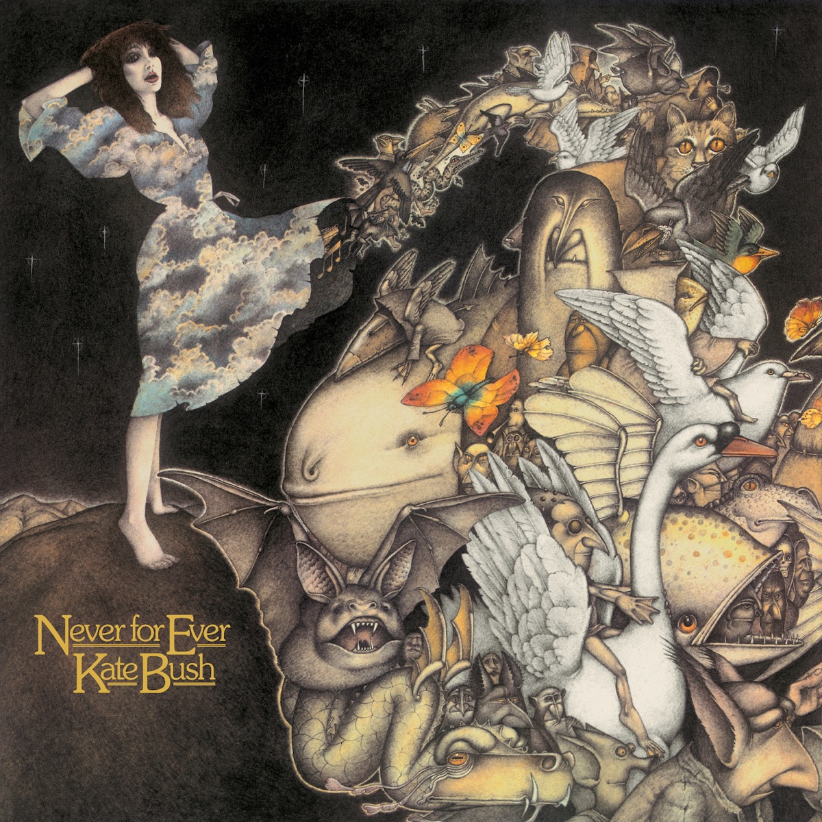 Album cover for Never for Ever by Kate Bush