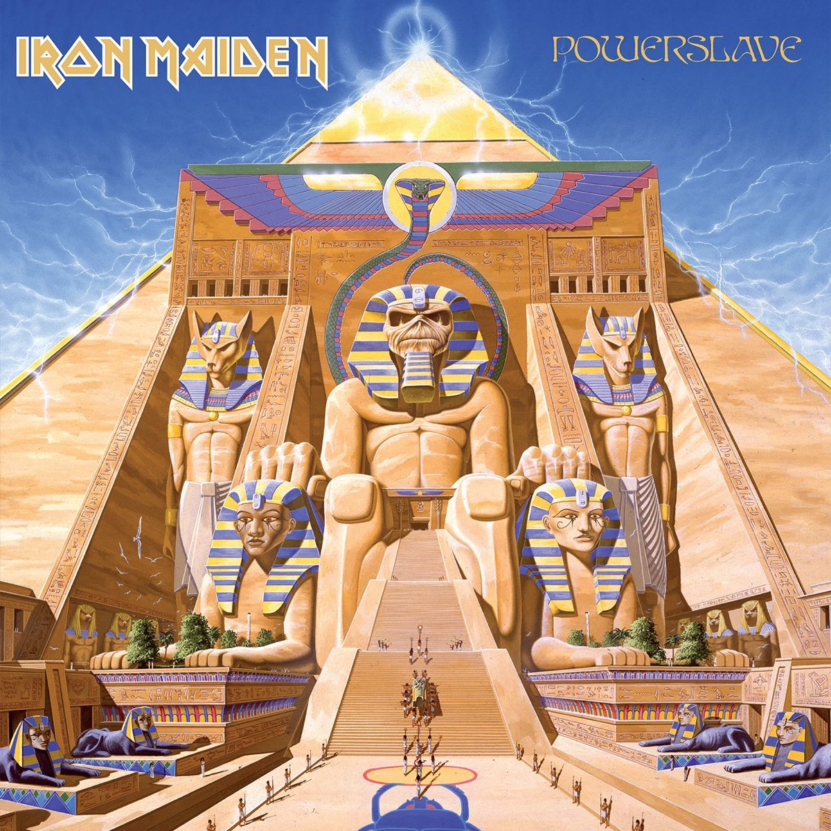 Album cover for Powerslave by Iron Maiden