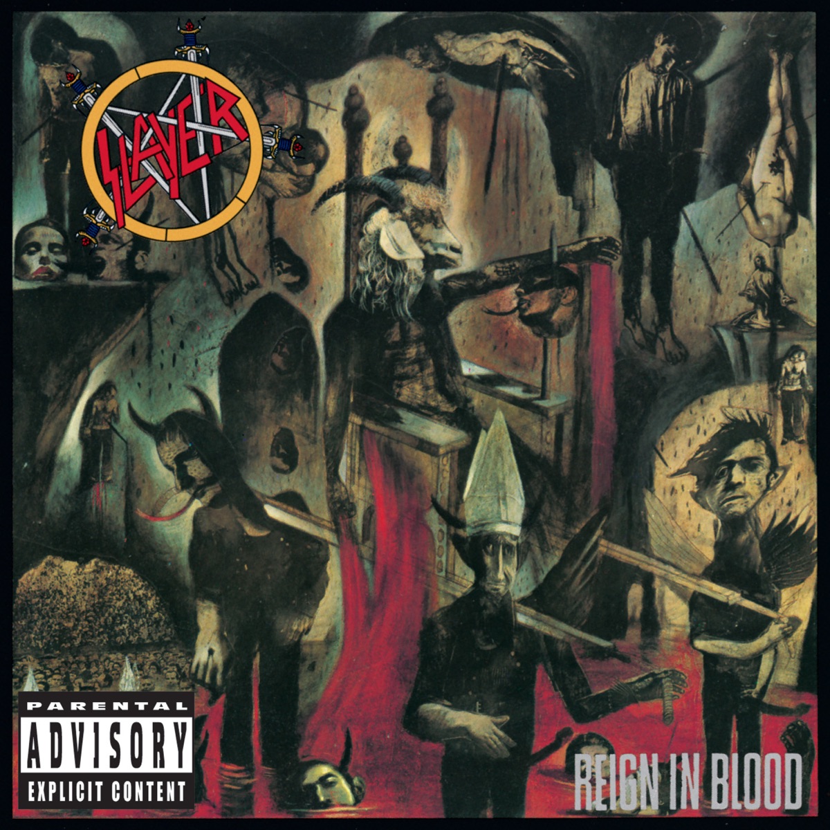 Album cover for Reign in Blood by Slayer