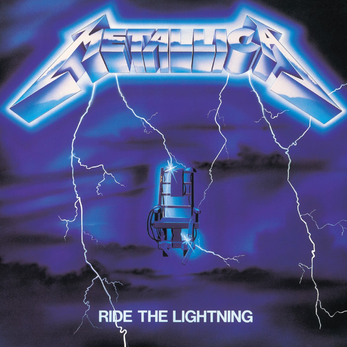 Album cover for Ride the Lightning by Metallica