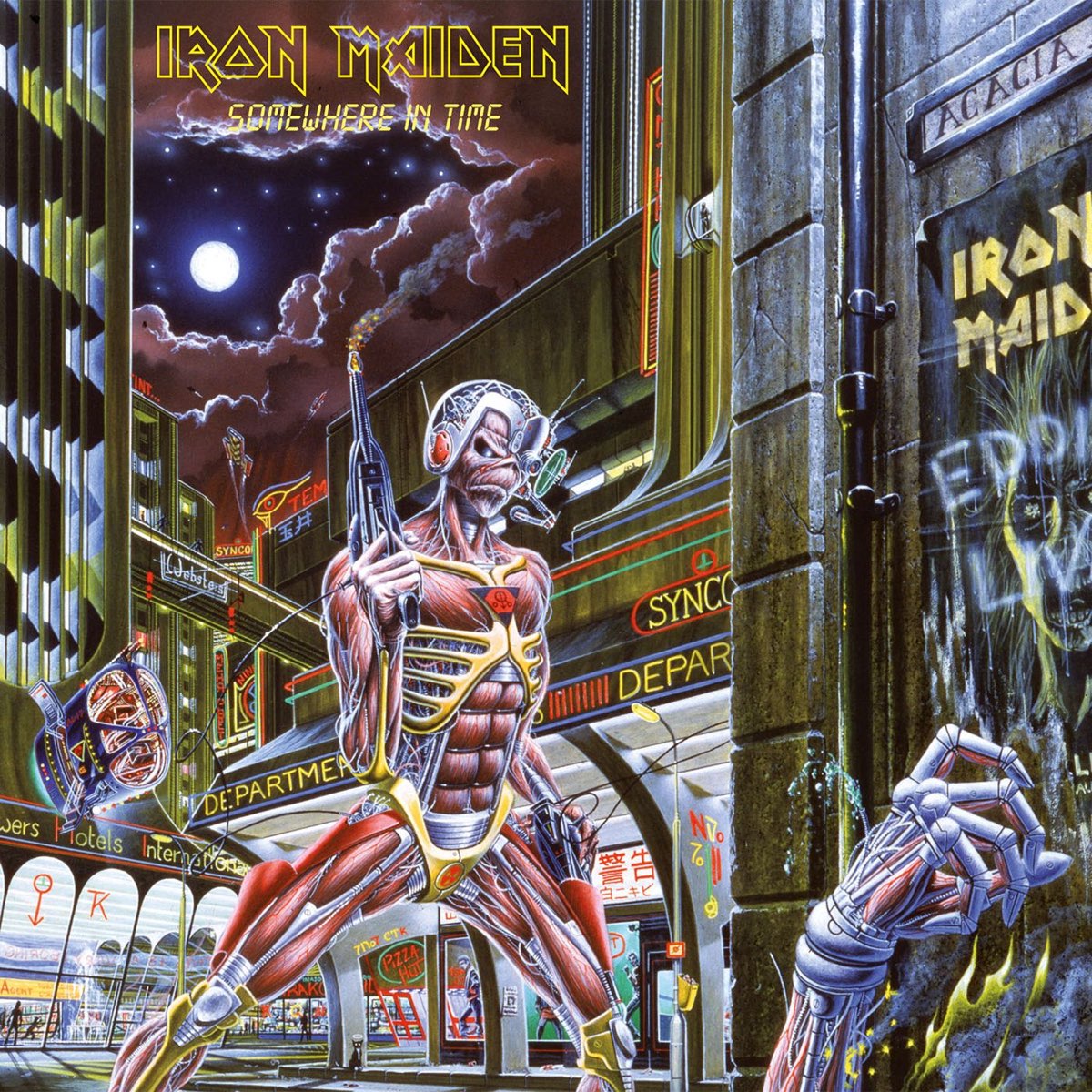 Album cover for Somewhere in Time by Iron Maiden
