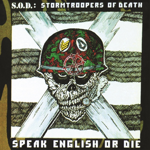 Album cover for Speak English or Die by S.O.D.