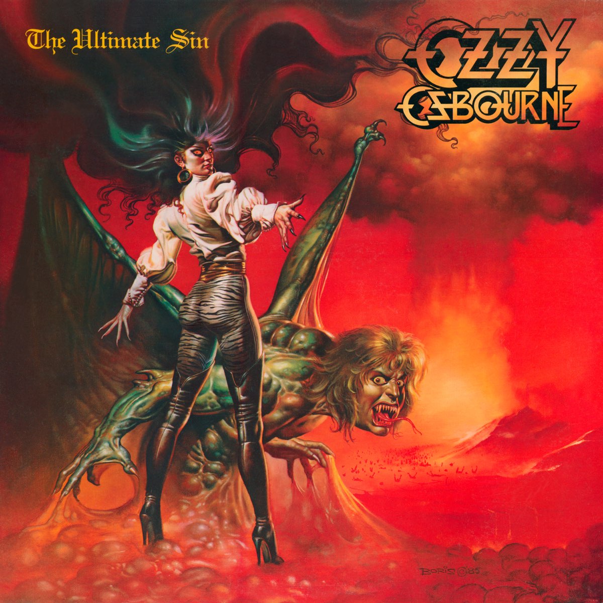 Album cover for The Ultimate Sin by Ozzy Osbourne