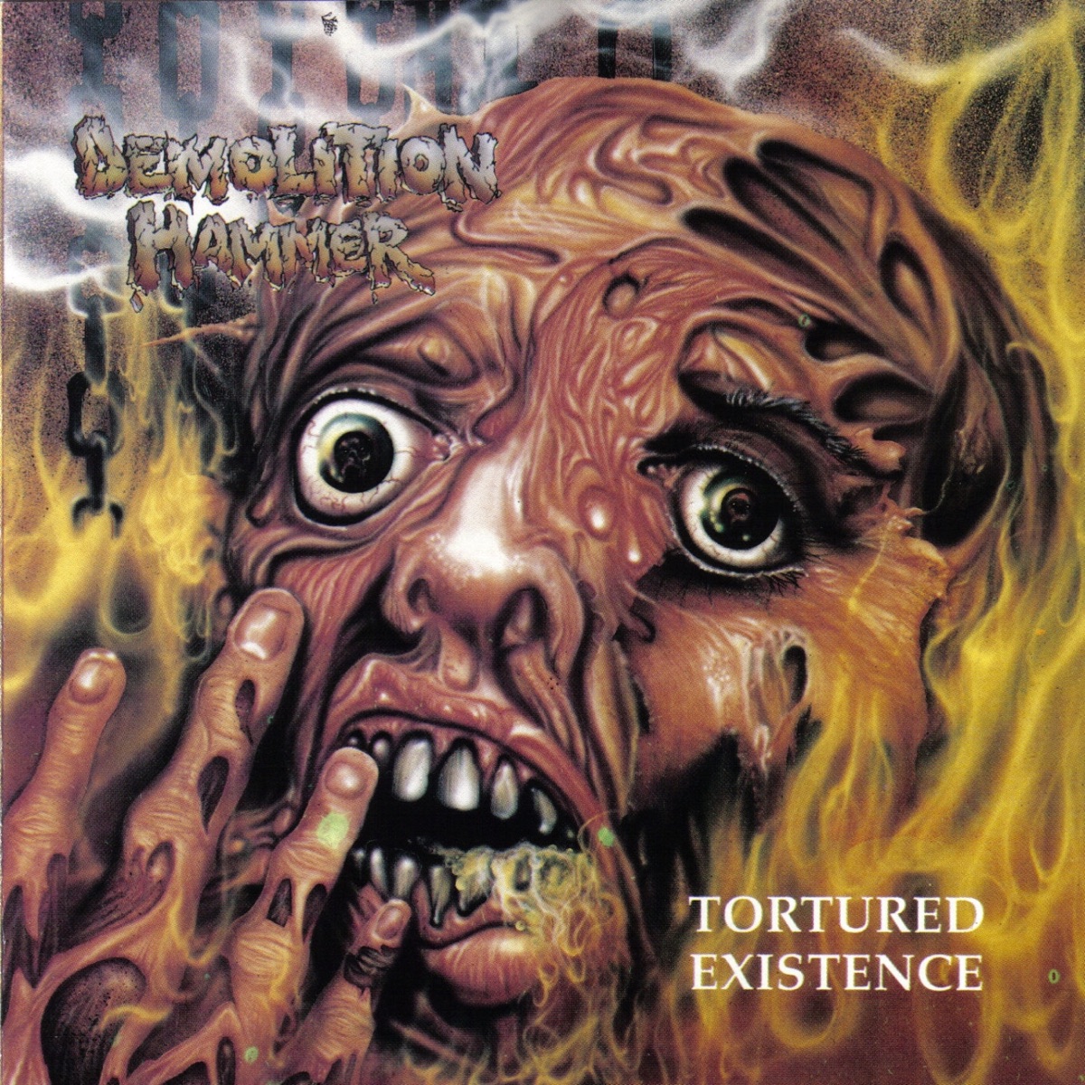 Album cover for Tortured Existence by Demolition Hammer