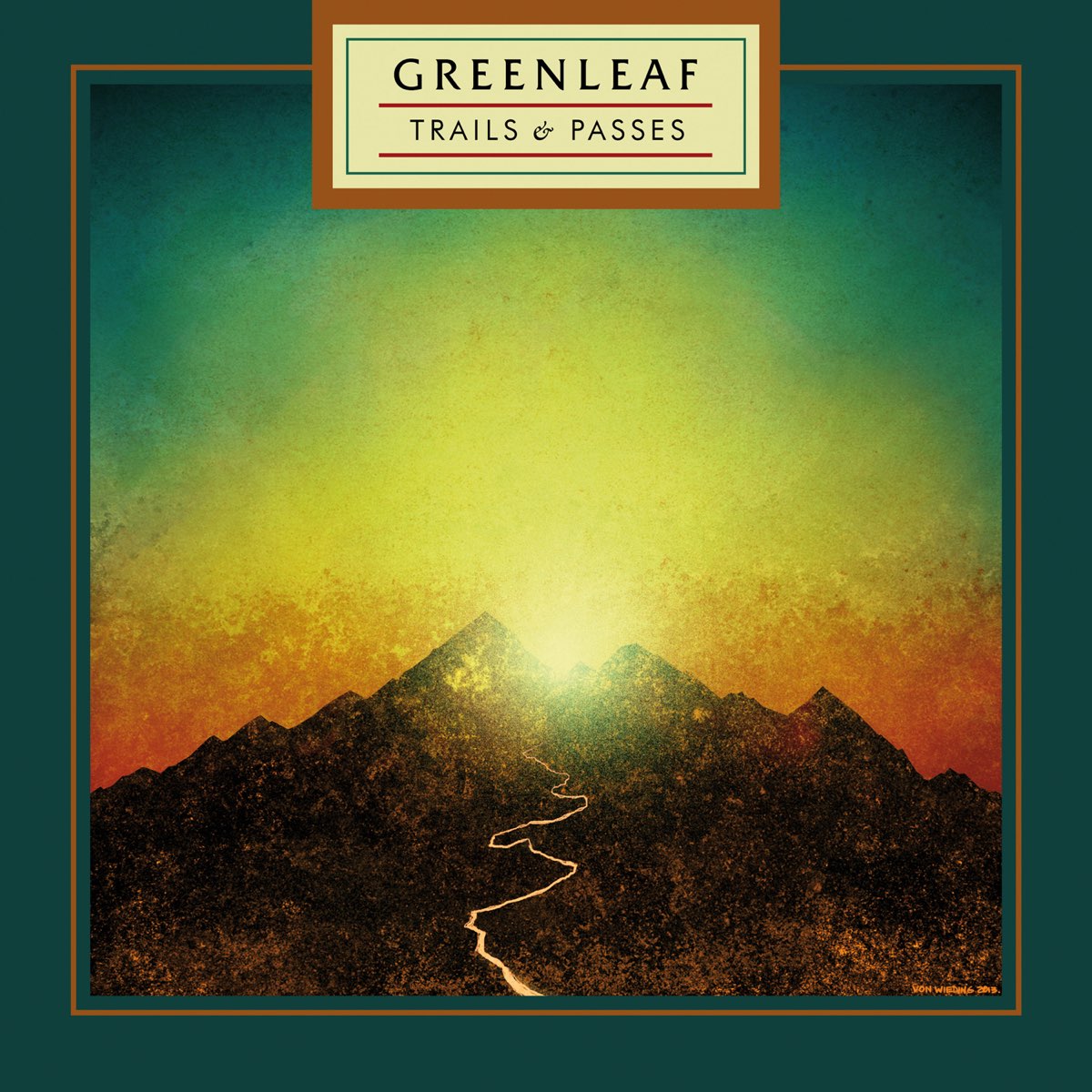 Album cover for Trails & Passes by Greenleaf
