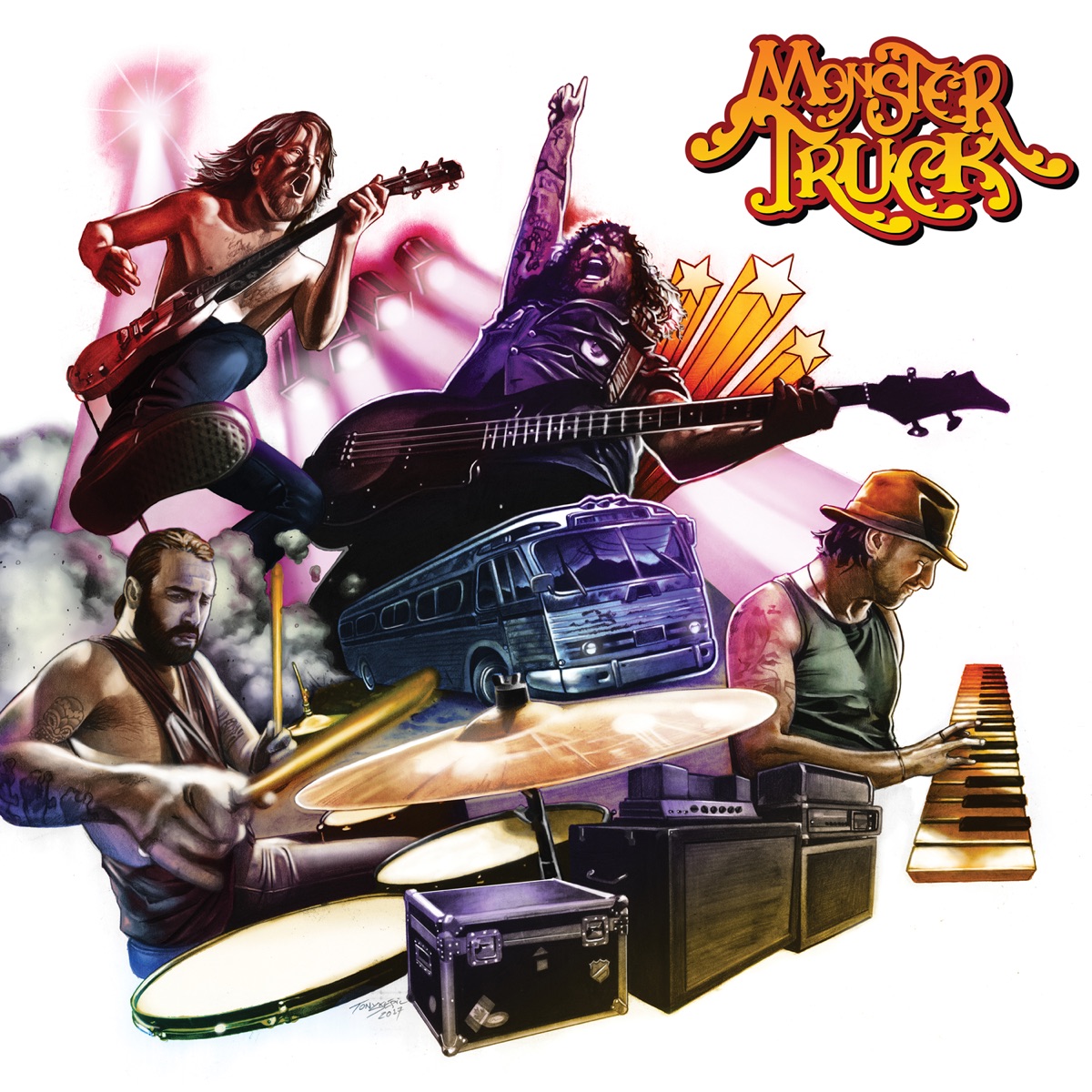 Album cover for True Rocker by Monster Truck